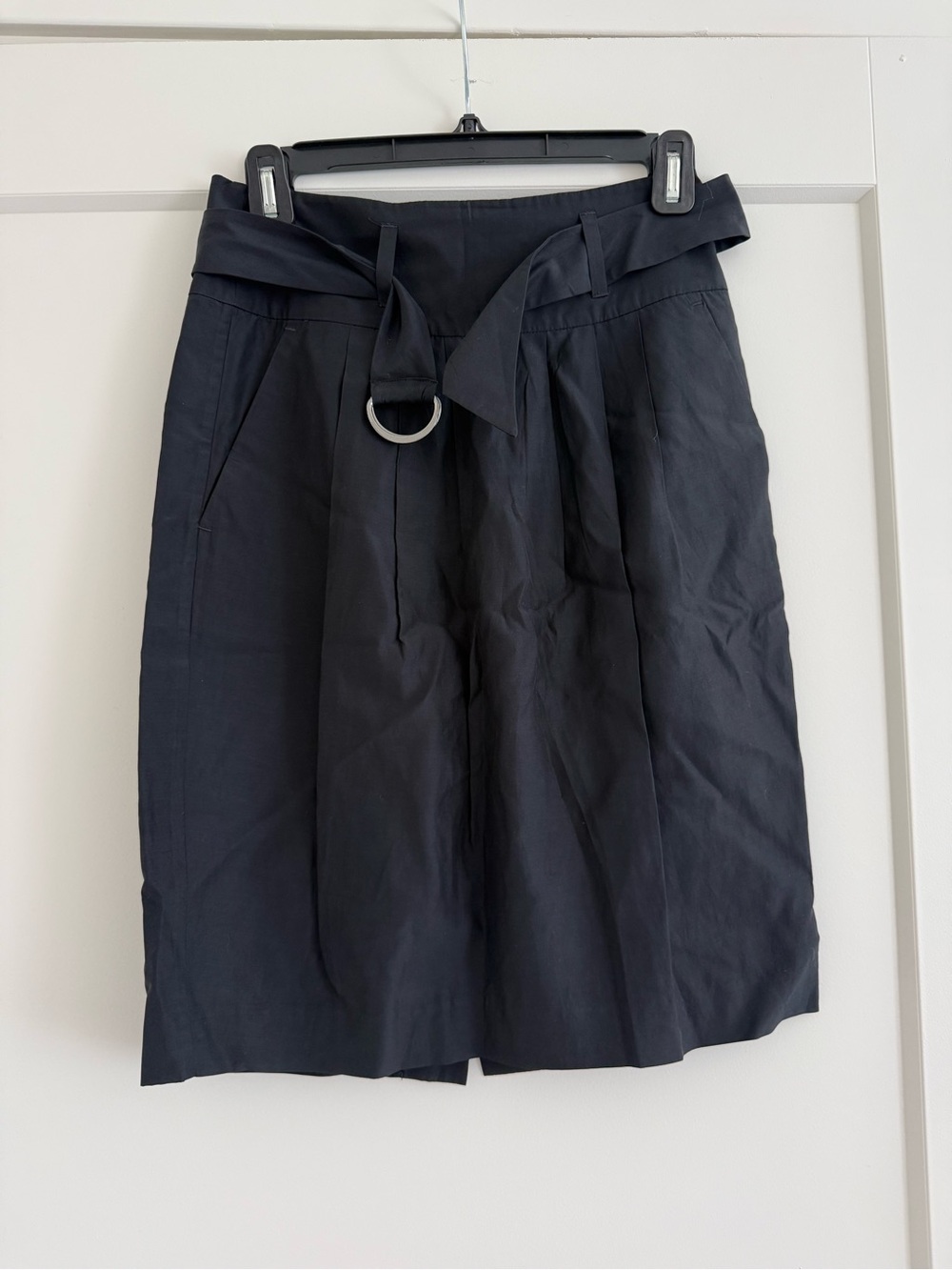 Banana Republic Black Skirt with Tie Detail